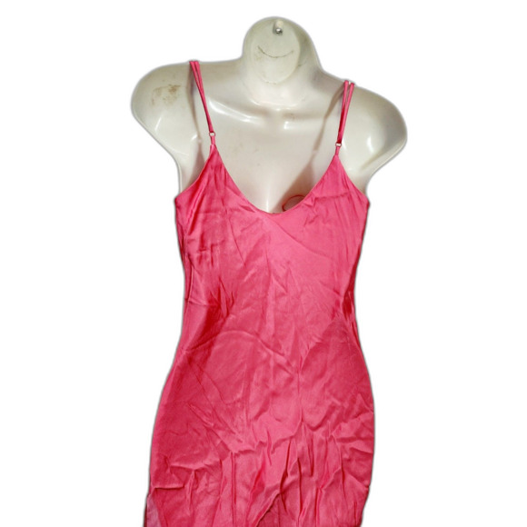 Zara Women’s Pink Satin Effect Slip Dress size M - Picture 4 of 11